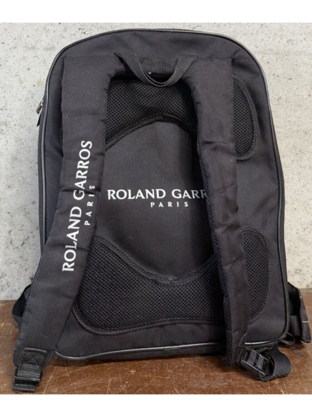 Roland Garros French Open Babolat Tennis 2-Strap Backpack Bookbag Orange 12x17" - Picture 6 of 8